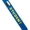 Student Sash blå med guldtext – Studentmössa
