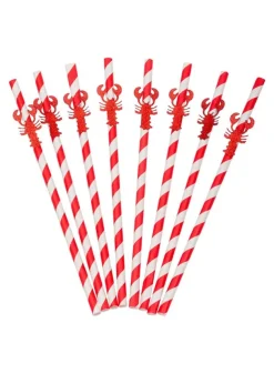 Sugrör i papper kräftor – 8 st