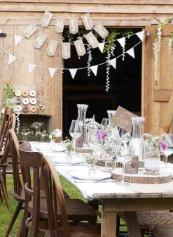 Table number tent cards 1-12 – rustic country