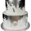 Ätbart silverblad till bakning – 83×83 mm – SugarFlair