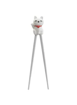 Ätpinnar barn Vit katt 22 cm – Tokyo Design