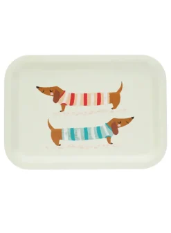 Träbricka TAX 28×20 cm – Sausage dog