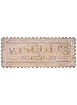 Träskylt Biscuits & Chocolat 120×48 cm – Vintage Design
