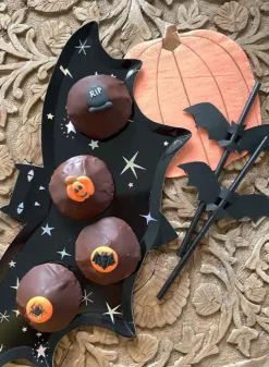 Tårtdekoration -Sockerdekoration – Halloween 4 olika