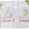 Wifey & Hubby Bröllopsdekoration i guld